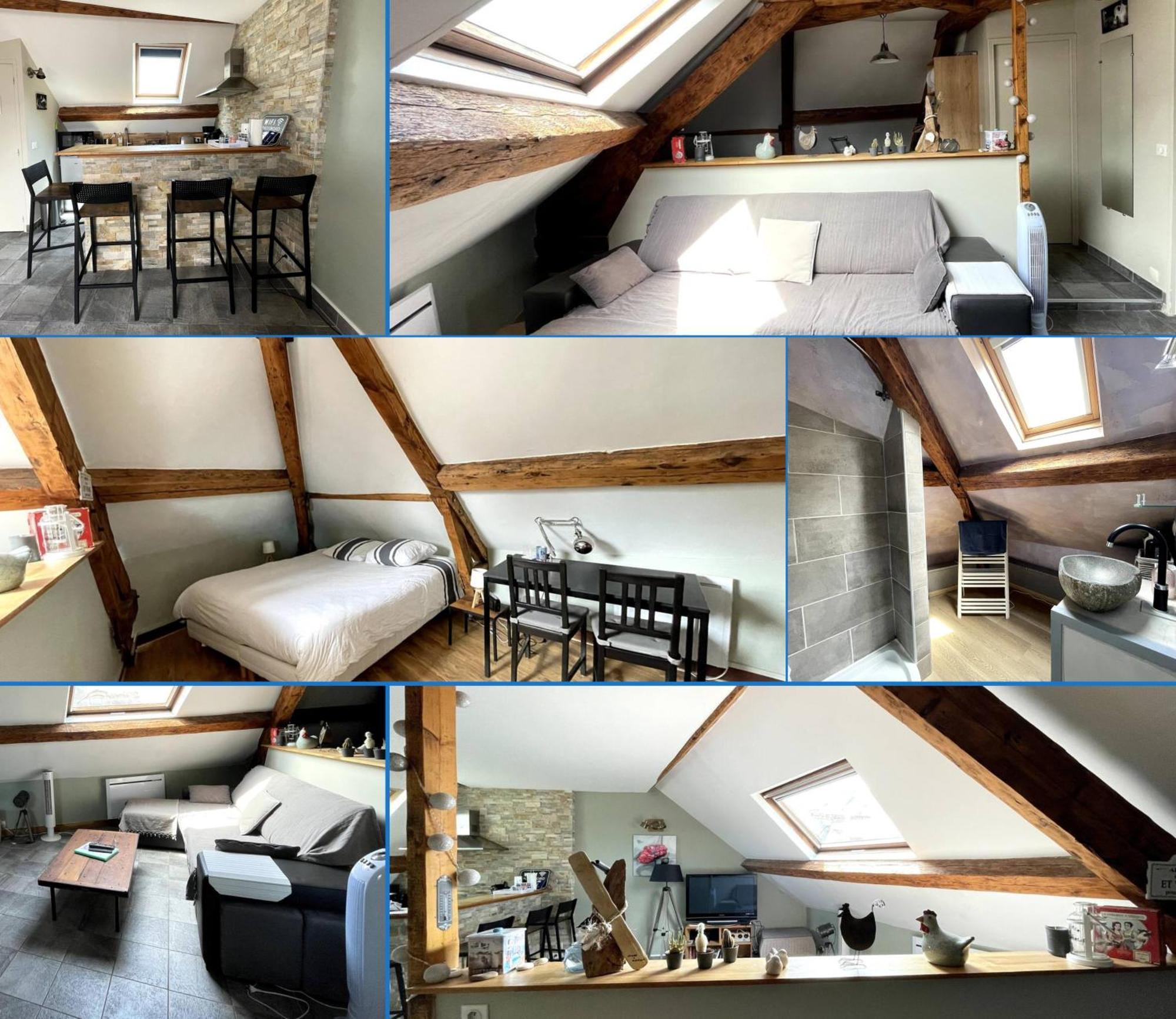 Les Combles De L Aure Grand Studio Cosy Confortable Classe 3 Etoiles Centre Bayeux 2 Mn A Pied Cathedrale Proche Plages Du Debarquement Eksteriør billede
